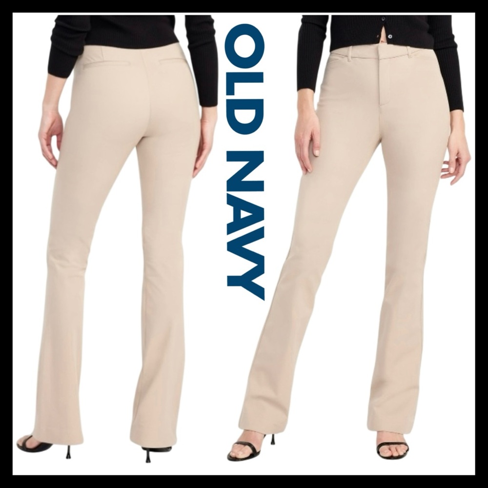 Old Navy Women’s High-Waisted Full Length Pixie Flare Pants Size (10) NEW